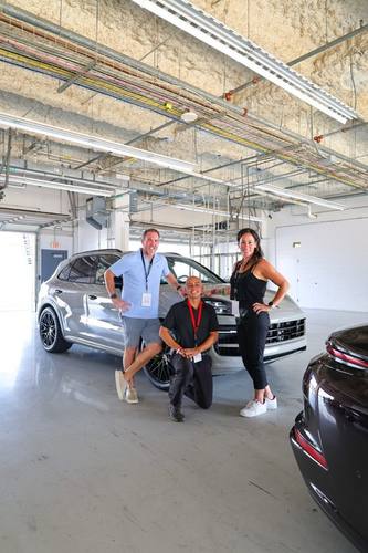 With clients Porsche experience