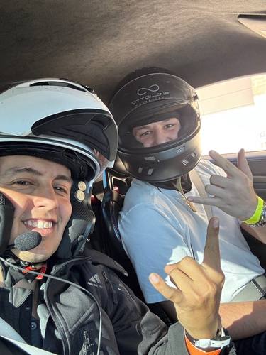 In-car coaching session