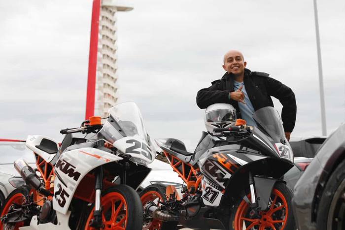 At COTA with KTMs